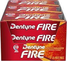 DENTYNE FIRE SPICEY CINNAMON 9 CT