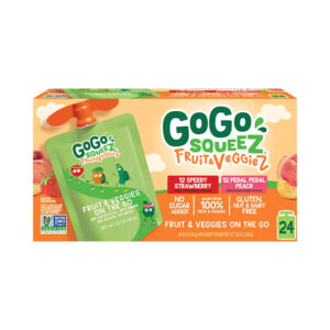 GoGo SqueeZ Fruit and VeggieZ Applesauce Pouches (3.2oz, 24 count)