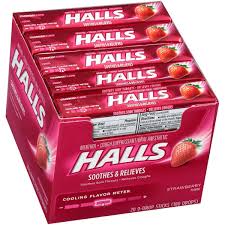 HALLS STRAWBERRY 20 CT