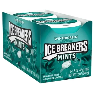 ICE BREAKERS MINTS WINTERGREEN 8-1.5 OZ - Image 1