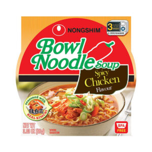 Nongshim Spicy Chicken Bowl Noodle Soup (3.03oz, 12 count)