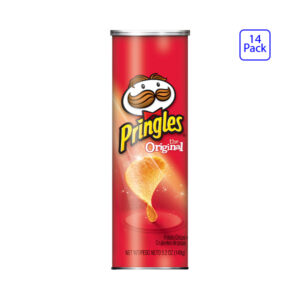 Pringles Potato Crisps Chips, Lunch Snacks, On The Go Snacks, Original, Can