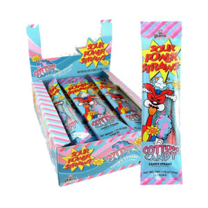 Sour Power Straws Cotton Candy (24 count)