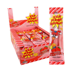 Sour Power Straws Strawberry (24 count)