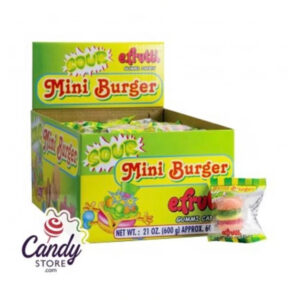 eFruitti Gummi Sour Mini Berger (30 count)