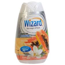 7.8oz Wizard Solid Adjustable Air Freshener, Vanilla Papaya 12/cs
