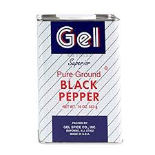 Gel Black Pepper 12/16 oz. Unit: $9.14