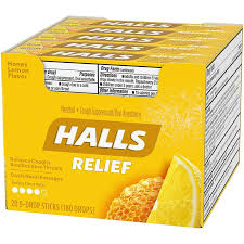 Halls Honey Lemon 20 pc. 34g ($0.75 per pc)
