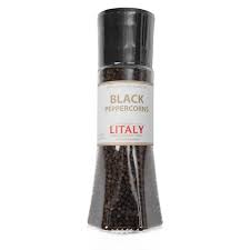 Litaly Black Peppercorns with Grinder 12/5.8oz