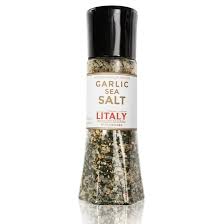 Litaly Garlic & Rosemary Sea Salt with Grinder 12/7.9oz