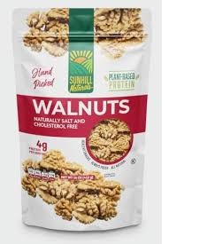 Sunhill Naturals Walnut Halves 8/16oz. (Stand Up Bags)